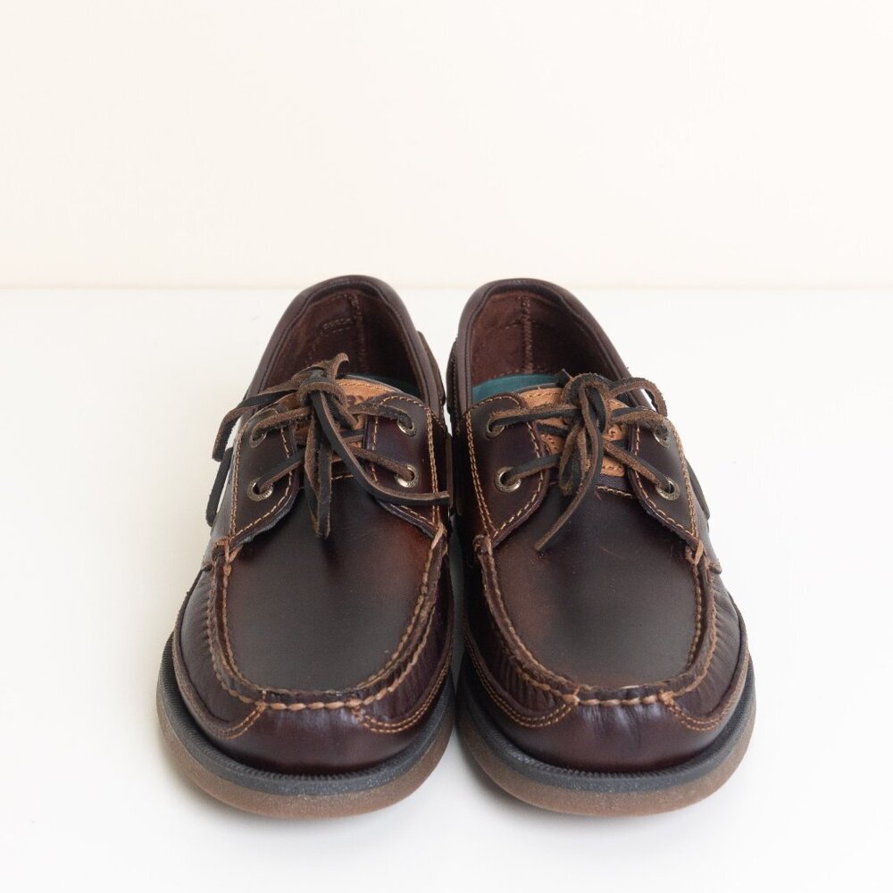 Sperry Top-Sider Mako 2 Eye Moc Amaretto Brown Boat Shoe Mens 10.5